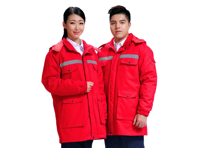 http://www.tllo.cn 紅色工作服沖鋒衣展示